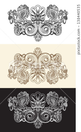 Bundle of vintage elements for design vector illustration 138440535