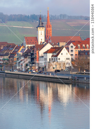 Wurzburg city skyline with cathedral towers and historic churches, Germany Wurzburg city skyline with cathedral towers and historic churches, Germany 138440864