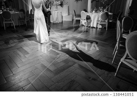 Bride And Groom Enjoy Their Romantic Dance Together Bride And Groom Enjoy Their Romantic Dance Together 138441051