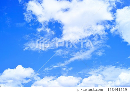 藍色的天空和雲圖像 138441219
