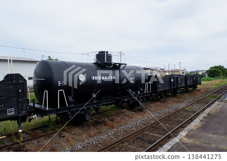 Tsugaru Railway freight cars parked at Tsugaru Goshogawara Station Tsugaru Railway freight cars parked at Tsugaru Goshogawara Station 138441275