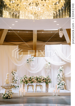 Intimate Dinner Illuminated Softly With Vibrant Atmosphere 138441348