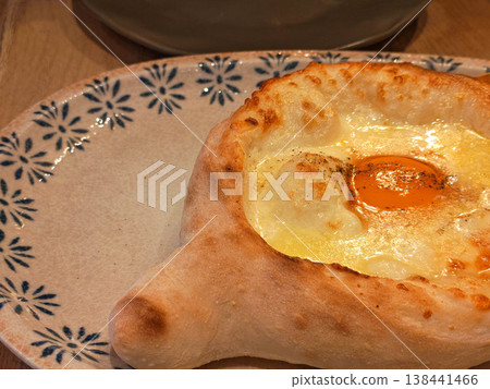 Traditional khachapuri on plate 138441466