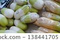 Radish at the vegetable store 138441705