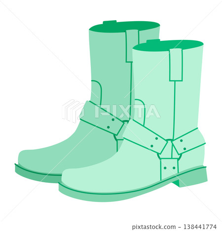 Mint harness western boot women color pair. Strap detail ankle boot concert night fair and statement outfit. Technical Mint harness western boot women color pair. Strap detail ankle boot concert night fair and statement outfit. Technical 138441774