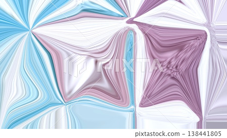 Dynamic abstract background featuring fluid, swirling patterns in shades of blue, purple, pink, and white. Ideal for modern designs and textures. 138441805