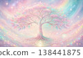 Pastel Rainbow Tree of Life: Sacred Geometry, Spirituality 138441875