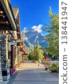 Streetscape of a mountain resort 138441947