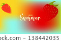 Vibrant summer mesh gradient background with Blurred Fruit soft color blends for ads, web design, banners, and marketing materials. vector illustration 138442035