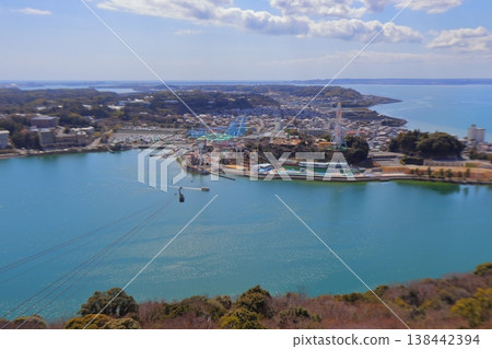 View of Lake Hamana, Kanzanji Temple, and the ropeway from Mt. Okusa (Hamamatsu City, Shizuoka Prefecture) View of Lake Hamana, Kanzanji Temple, and the ropeway from Mt. Okusa (Hamamatsu City, Shizuoka Prefecture) 138442394