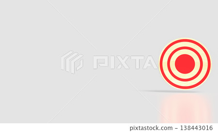 Wooden Target Board Goal Achievement Concept 3d render. Wooden Target Board Goal Achievement Concept 3d render. 138443016
