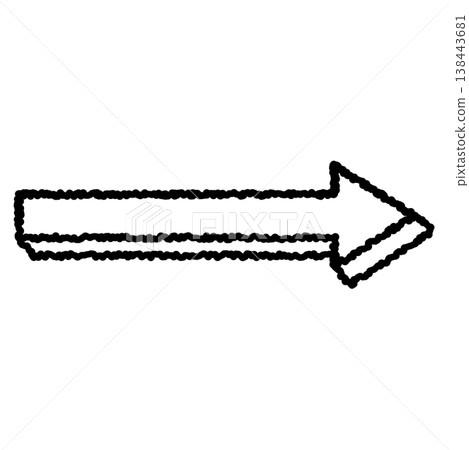 A hand-drawn, rough double-lined illustration of an upward-sloping arrow, giving it a three-dimensional effect. A hand-drawn, rough double-lined illustration of an upward-sloping arrow, giving it a three-dimensional effect. 138443681