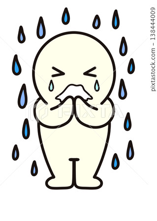 放聲痛哭,悲傷,摀住嘴,淚水,雨,在雨中,一個普通人 放聲痛哭,悲傷,摀住嘴,淚水,雨,在雨中,一個普通人 138444009