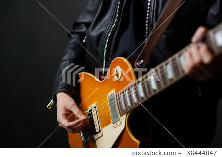 Young male musician live performance 138444047