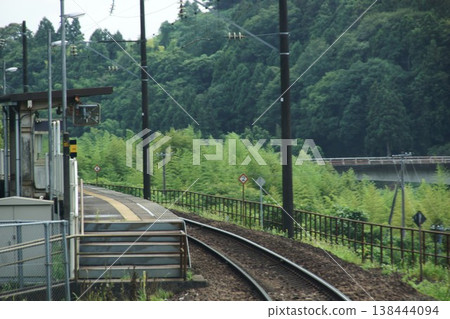 阿武隈特快列車車窗外的景色：柳川希望之森公園站 138444094