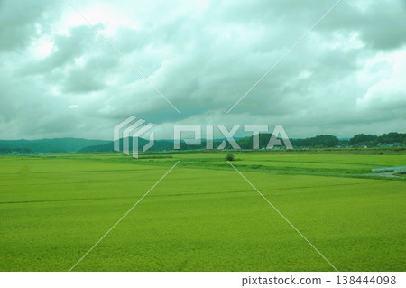 阿武隈特快列車車窗外的風景：鄉村景色（角田市附近） 138444098