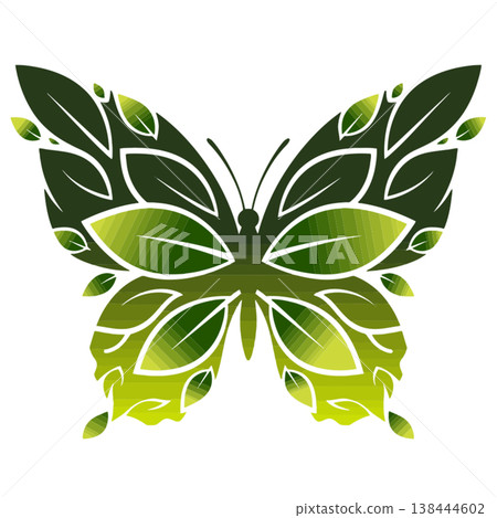 Elegant Butterfly Silhouettes and Line Art Elegant Butterfly Silhouettes and Line Art 138444602