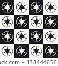 Minimal star symbol seamless pattern. Hand drawn sparkle icon vector design element. 138444656