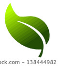 Green Leaf Logo Icon Vector Graphic for Eco Branding 138444982