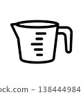 Measuring Cup Icon - Kitchen Tool Vector Illustration 138444984