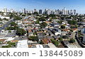Aerial view of residential neighborhood and Setor Bueno skyline 138445089