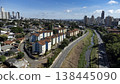 Aerial view of Marginal Botafogo with Jardim Goias and Setor Bueno skyline 138445090