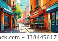 A cafeteria in a European alley 138445617