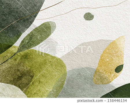 綠色葉子圖像背景（AI生成的圖像） 138446134