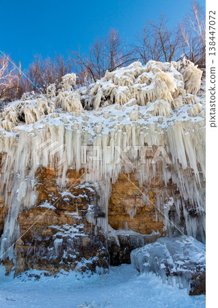 Icicles on the rocks Icicles on the rocks 138447072