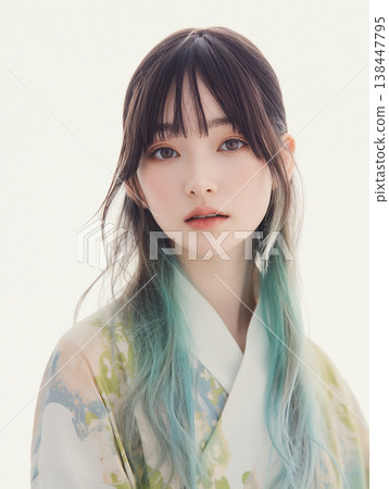 Beautiful woman in kimono 138447795