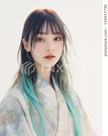 Beautiful woman in kimono 138447796