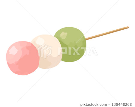 Three-colored dango (1 skewer) 138448268