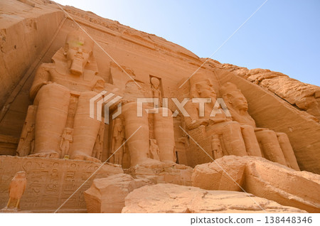 Abu Simbel Temples, Great Temple, Colossus of Ramesses II Abu Simbel Temples, Great Temple, Colossus of Ramesses II 138448346