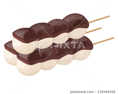 Anko dango (smooth bean paste, 3 pieces) Anko dango (smooth bean paste, 3 pieces) 138448388