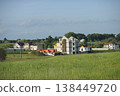 Construction of a new houses in the Ukrainian countryside on a sunny summer day 138449720