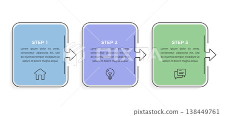 Step by step workflow infographic Step by step workflow infographic 138449761