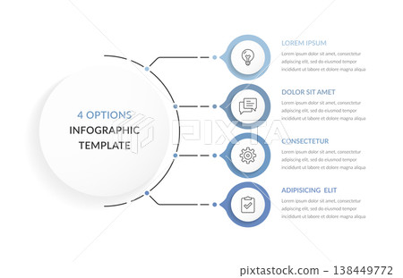 Four Options Infographic Template Four Options Infographic Template 138449772