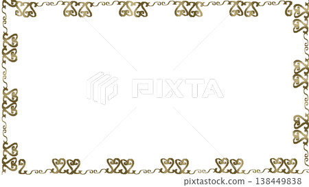 simple hand drawn frame 138449838