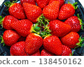 Ripe strawberries close-up as a texture background 138450162