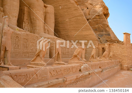 Abu Simbel Temple, Great Temple Terrace, Falcon Statue 138450184