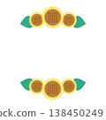 Simple sunflower frame 138450249