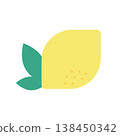 Simple lemon illustration material 138450342
