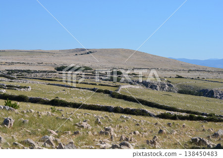 Moon Mountain on Krk Island in Croatia Moon Mountain on Krk Island in Croatia 138450483