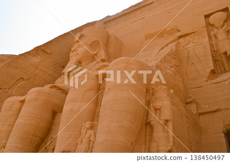 Great Temple of Abu Simbel, Statue of Ramesses II Great Temple of Abu Simbel, Statue of Ramesses II 138450497