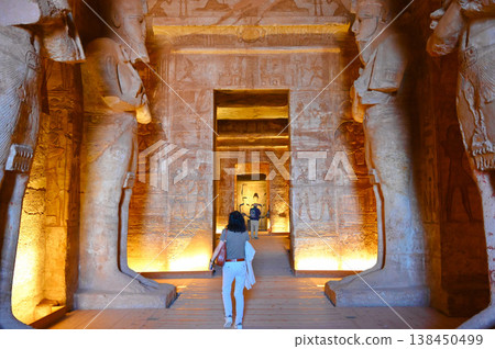 Abu Simbel Temples: Great Temple, from the Antechamber to the Holy of Holies Abu Simbel Temples: Great Temple, from the Antechamber to the Holy of Holies 138450499