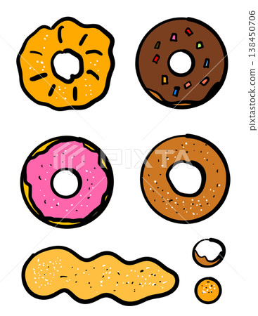 Colorful Donut Set Colorful Donut Set 138450706