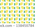 Simple lemon pattern background illustration 138450784