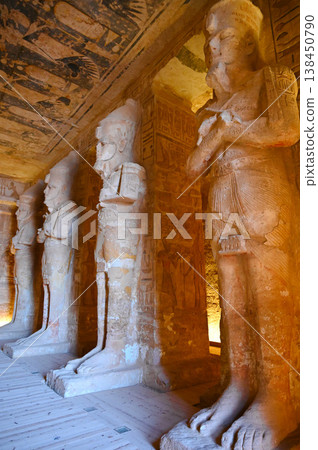 Abu Simbel Temples, Great Temple, Osiris Column in the Great Hypostyle Hall Abu Simbel Temples, Great Temple, Osiris Column in the Great Hypostyle Hall 138450790