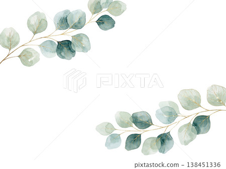 Watercolor painting: Leaf 138451336