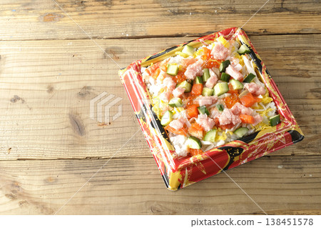 Chirashi sushi with plenty of toppings Chirashi sushi with plenty of toppings 138451578